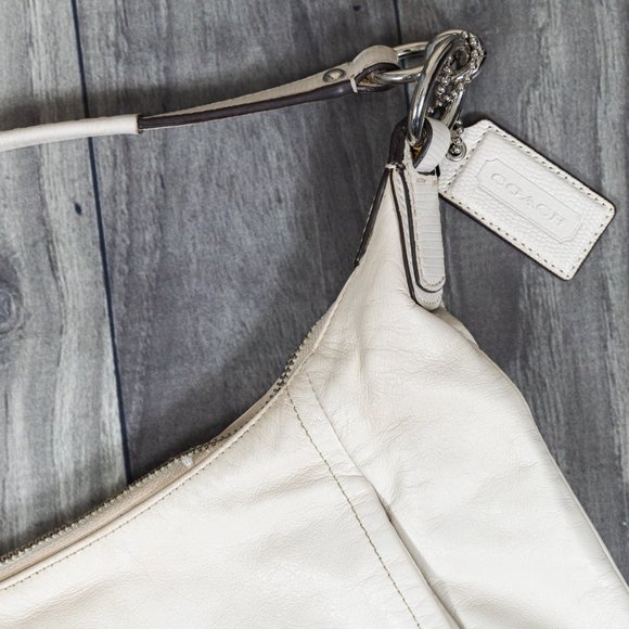 Coach Shoulder Bag Purse - Leather Cream/Beige - Picture 16 of 16